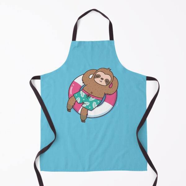Item preview, Cute Sloth Sleeping on Pool Float designed and sold by rustydoodle.