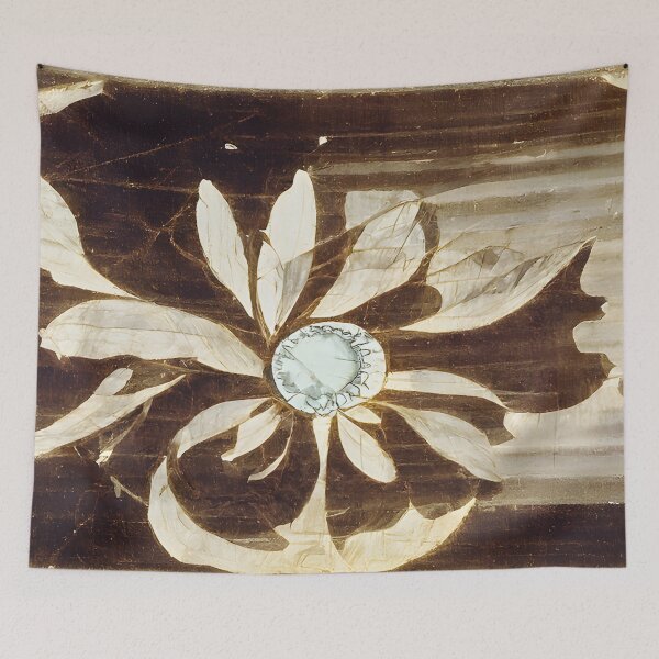 Item preview, Woodwork flower stain swirl designed and sold by fizzribbit.