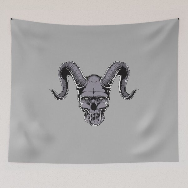 Item preview, Halloween Horns Skull designed and sold by PodiShawna.