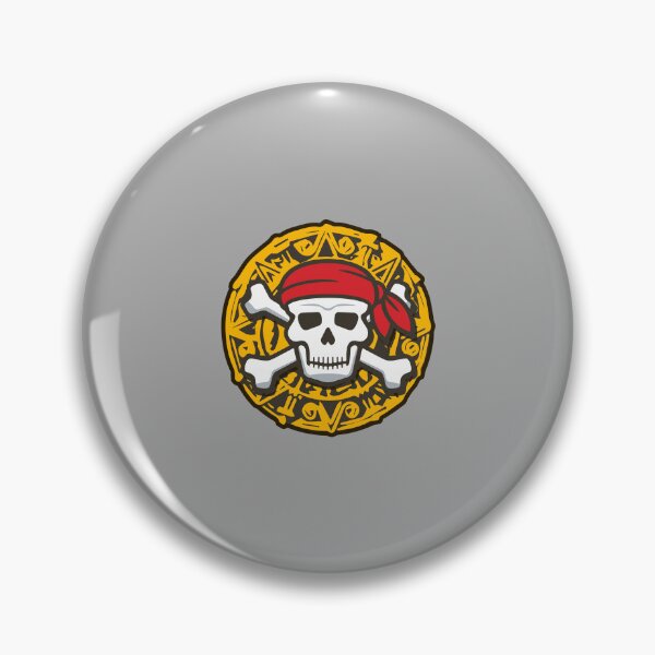 Item preview, Halloween Pirate Skull Medal Coin designed and sold by PodiShawna.