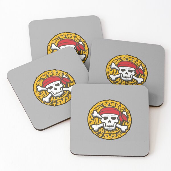 Item preview, Halloween Pirate Skull Medal Coin designed and sold by PodiShawna.