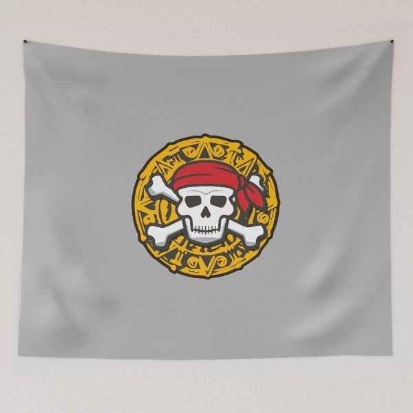 Item preview, Halloween Pirate Skull Medal Coin designed and sold by PodiShawna.