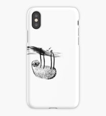 Happy Hanging Sloth iPhone Case