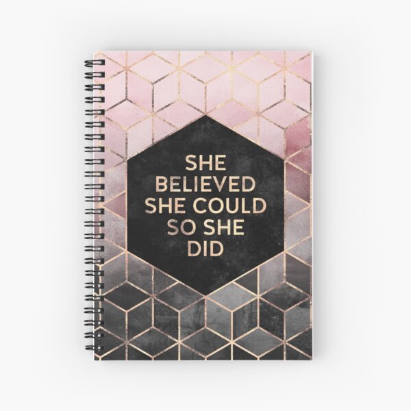 Item preview, She Believed She Could - Pink Grey designed and sold by Elisabeth Fredriksson.