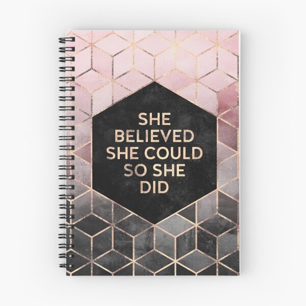 Item preview, She Believed She Could - Pink Grey designed and sold by Elisabeth Fredriksson.