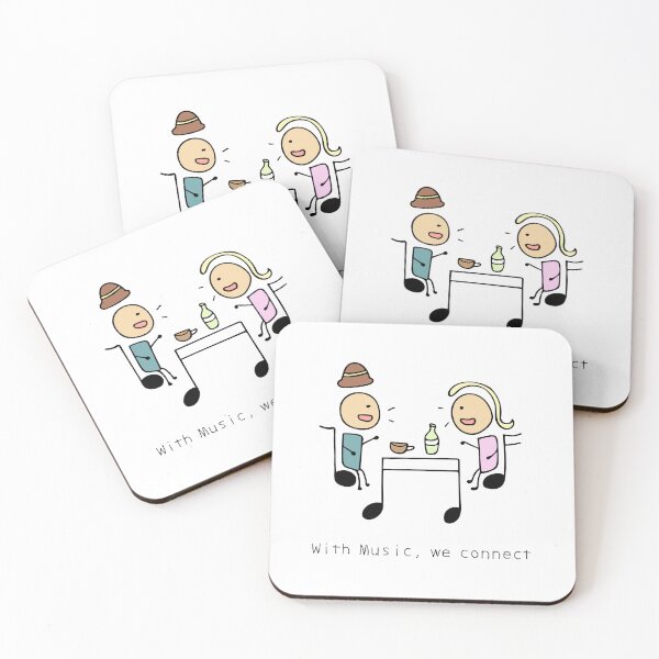 Item preview, With Music, we connect designed and sold by wordspotrayal.