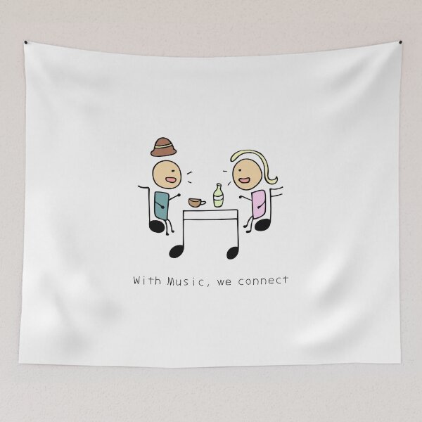 Item preview, With Music, we connect designed and sold by wordspotrayal.