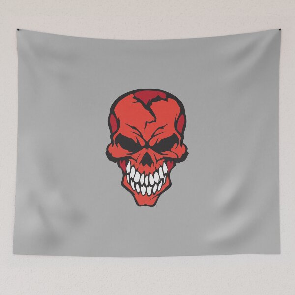 Item preview, Halloween Red Skull designed and sold by PodiShawna.