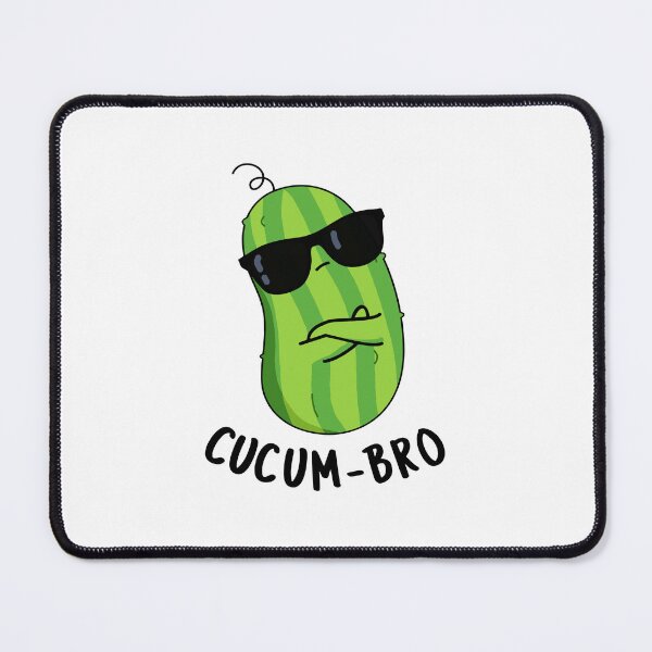 Item preview, Cucum-bro Funny Cucumber Puns designed and sold by punnybone.