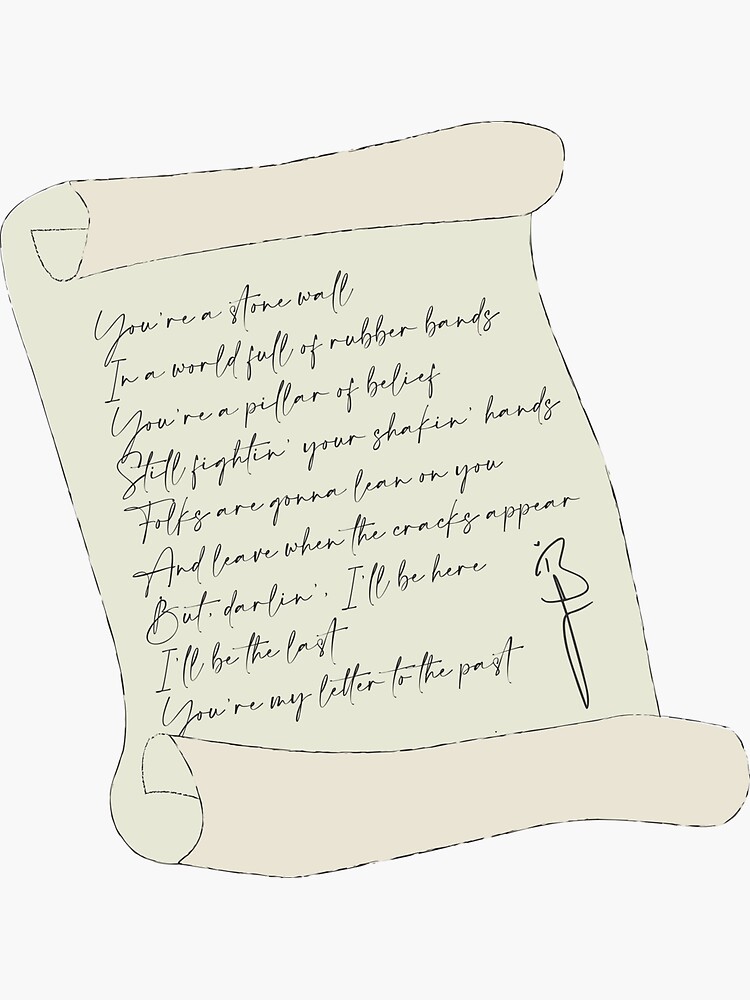 "Letter to the Past Brandi Carlile" Sticker for Sale by FinsUp1391