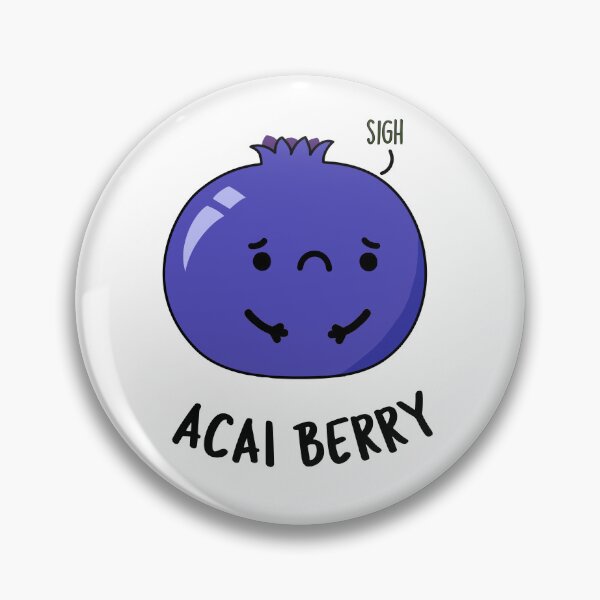 Item preview, Acai Berry Funny Fruit Puns  designed and sold by punnybone.