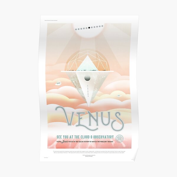 Venus Nasajpl Travel Poster Poster For Sale By Robertpartridge Redbubble 1395