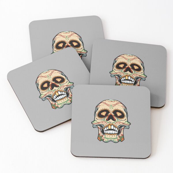 Item preview, Halloween Floral Skull Tattoo  designed and sold by PodiShawna.