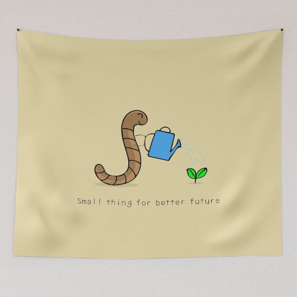 Item preview, little worm love nature designed and sold by wordspotrayal.