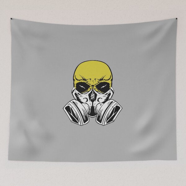 Item preview, Halloween Yellow Skull Gas Mask  designed and sold by PodiShawna.