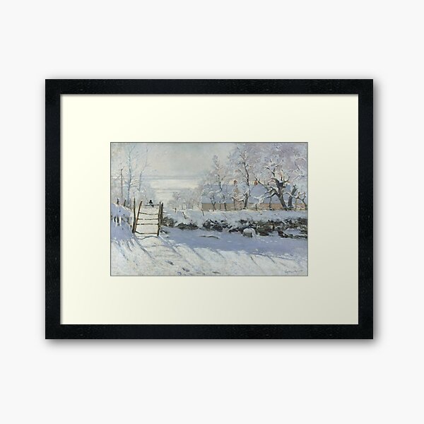 The Magpie by Claude Monet Framed Art Print