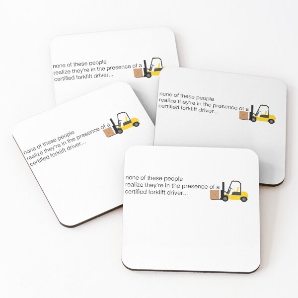 Item preview, certified forklift driver designed and sold by Wizzy Graphics.