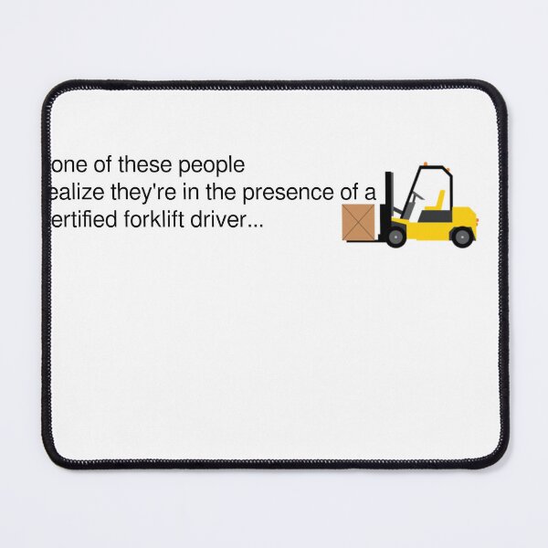 Item preview, certified forklift driver designed and sold by Wizzy Graphics.