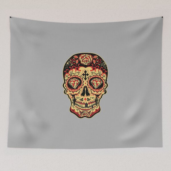 Item preview, Halloween Floral Decorated Skull  designed and sold by PodiShawna.