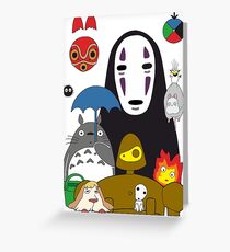 Ghibli mix Greeting Card