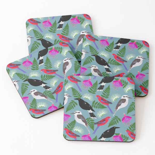 Item preview, From your window Australian Birds Flowers designed and sold by Lozzie Eliza Designs.
