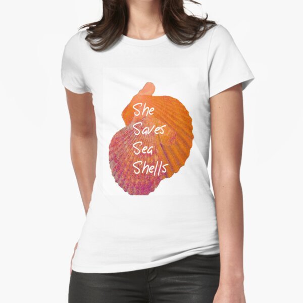 Sea Shells Fitted T-Shirt