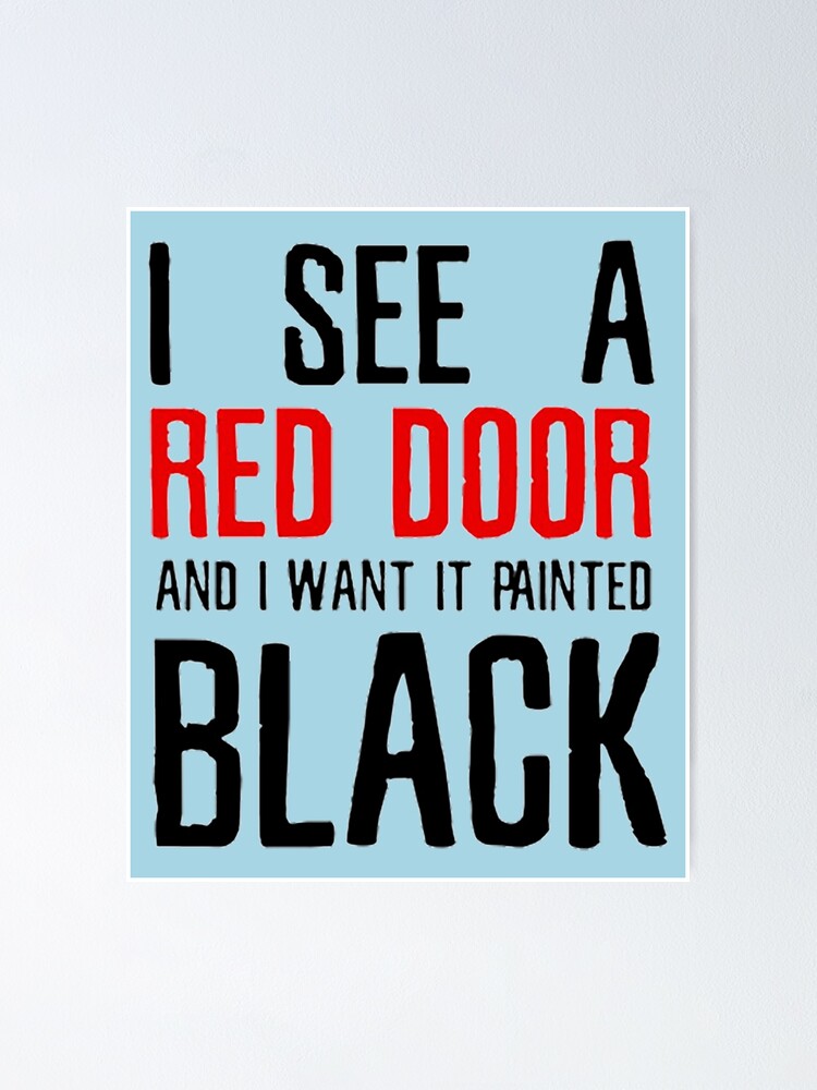 "Paint It Black The Rolling Stones Lyrics" Poster for Sale by GHarshita