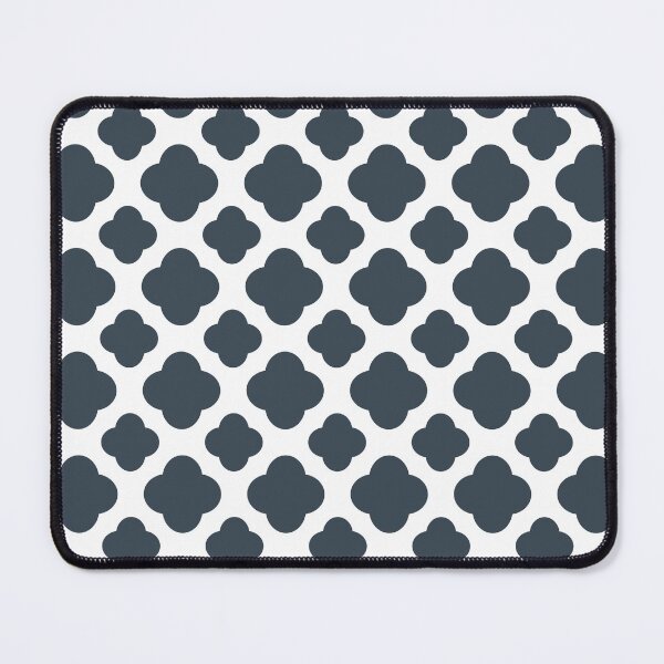 Item preview, Charcoal and White Quatrefoil Pattern designed and sold by KarinaI.