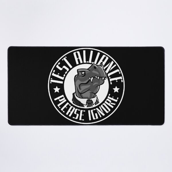 Item preview, Test Alliance Please Ignore Middle Management Dino Circle in White designed and sold by namahanna.