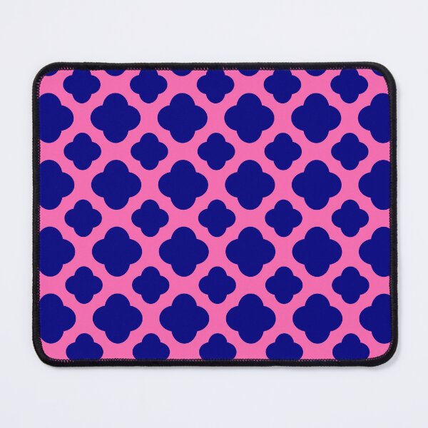 Item preview, Hot Pink and Navy Blue Quatrefoil Pattern designed and sold by KarinaI.