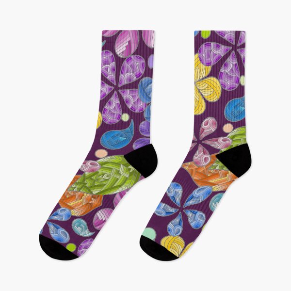 Item preview, Colorful Happy Hippie Flower Power Retro Design designed and sold by Alondra.