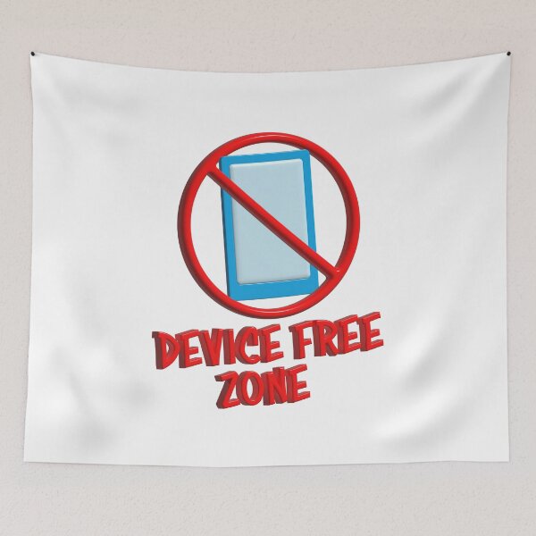 Item preview, Device free Zone, digital detox, no phones, no technology, detox, mental health designed and sold by Hollyharry.