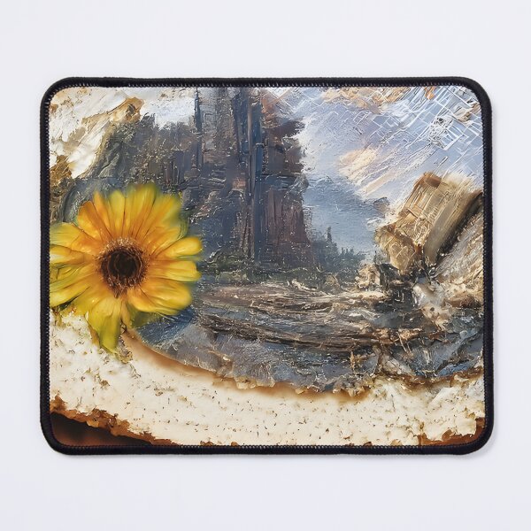 Item preview, Painted flower on a wood slice designed and sold by fizzribbit.