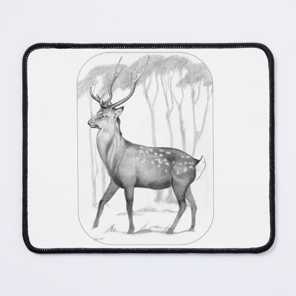 Item preview, Sika Stag On Alert designed and sold by Patricia Howitt.