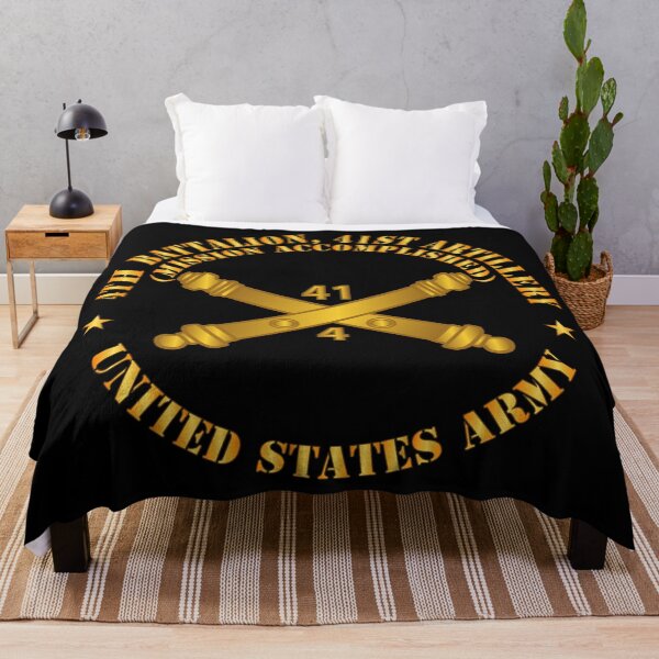 Item preview, Army - 4th Bn 41st Artillery - Mission Accomplished - US Army w Branch X 300 designed and sold by Military Insignia Products.