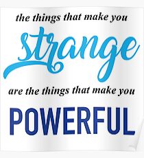 "The Things That Make You Strange Are the Things that Make You Powerful" Ben Platt Acceptance Speech Poster