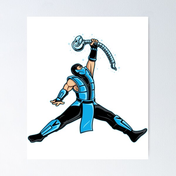 Mortal Kombat Ninjas Poster Original Art - Scorpion Sub-Zero Reptile Smoke  NEW