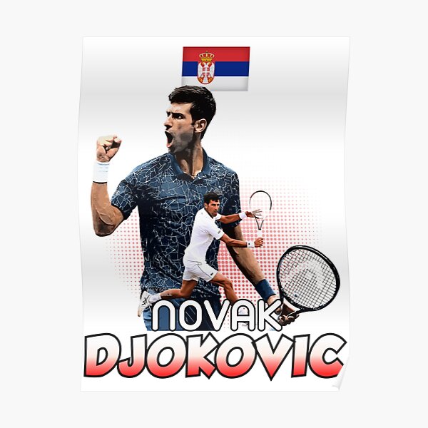 Champion NO 1 Top Tennis Player Sports 18"x14" Poster 025 Novak Djokovic 
