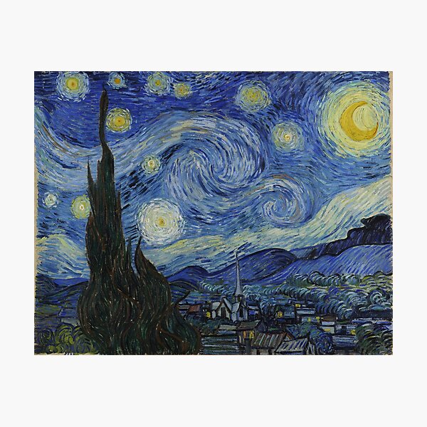 The Starry Night by Vincent van Gogh Photographic Print