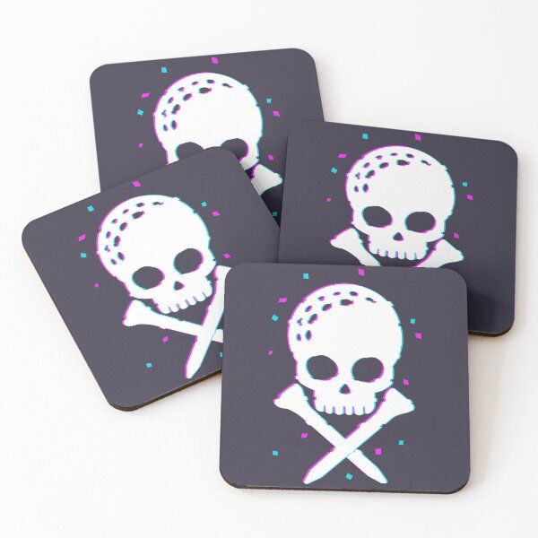 Item preview, Gift Idea Golf Skull Glict designed and sold by ConnyWiesner.