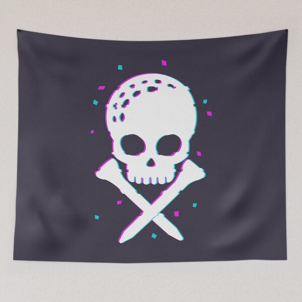 Item preview, Gift Idea Golf Skull Glict designed and sold by ConnyWiesner.