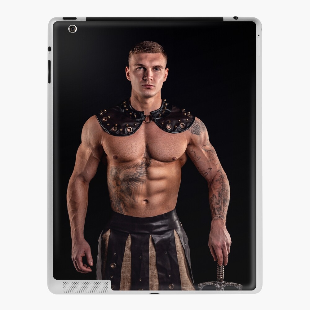 Handsome Sexy Male Shirtless Warrior Holding A Sword Ipad Case And Skin For Sale By 1427