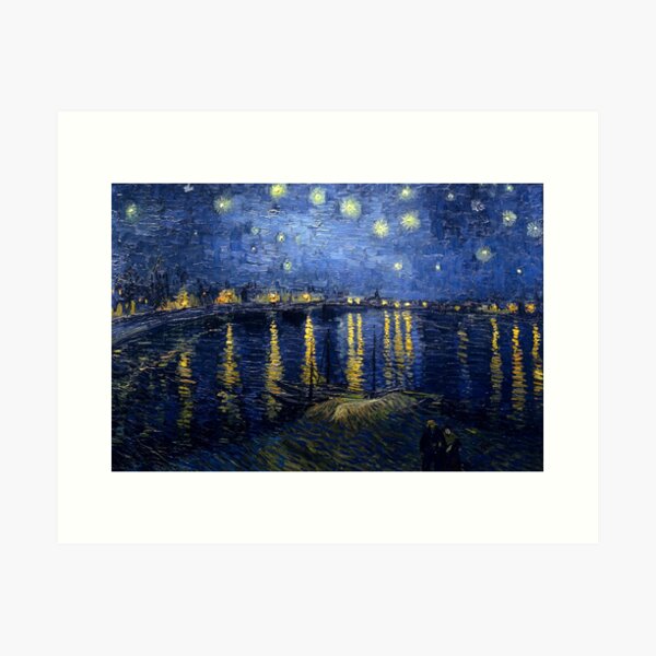 Nuit étoilée sur le Rhône par Vincent van Gogh Impression artistique