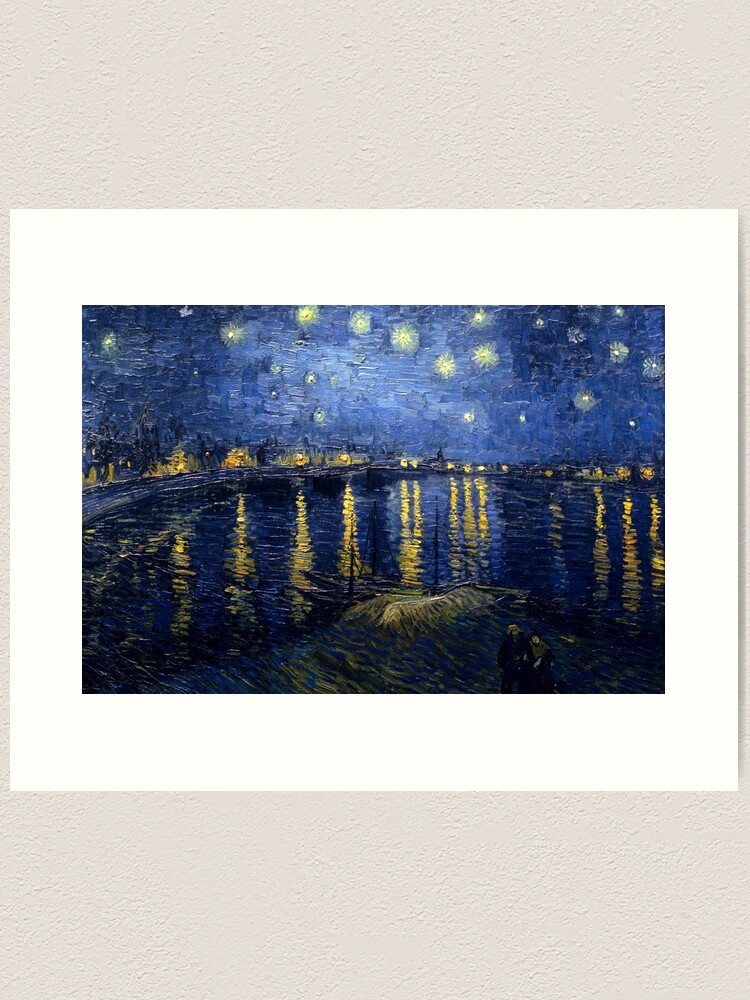 Alternate view of Starry Night Over the Rhone by Vincent van Gogh Art Print