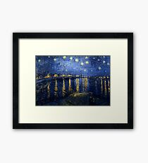 Starry Night Over the Rhone by Vincent van Gogh Framed Print