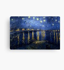 Starry Night Over the Rhone by Vincent van Gogh Canvas Print