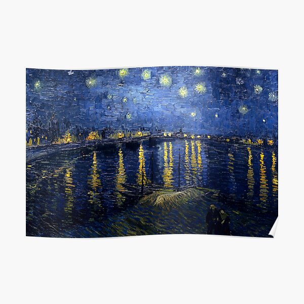 Nuit étoilée sur le Rhône par Vincent van Gogh Poster
