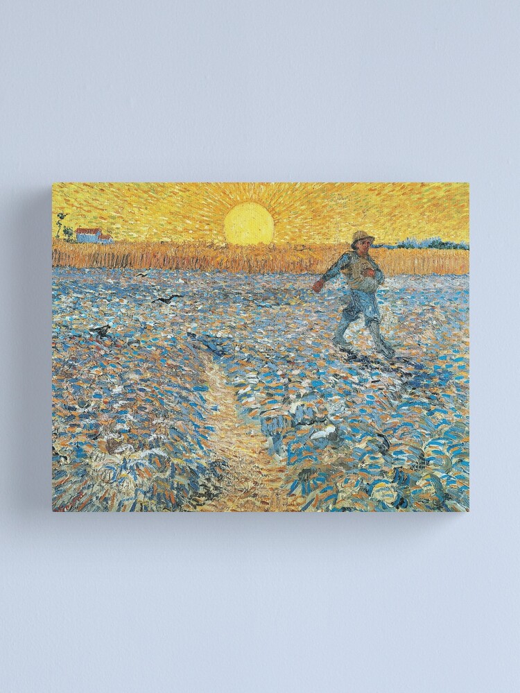 Alternate view of The Sower by Vincent van Gogh Canvas Print