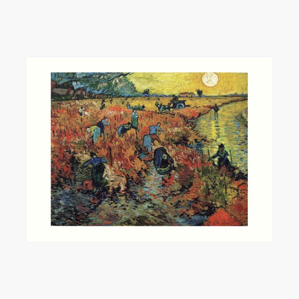 The Red Vineyard by Vincent van Gogh Art Print