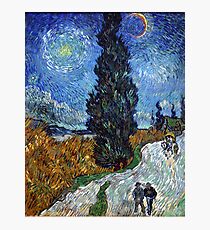 Road with Cypress and Star by Vincent van Gogh Photographic Print